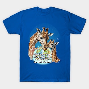 Mother Child Giraffe Love T-Shirt